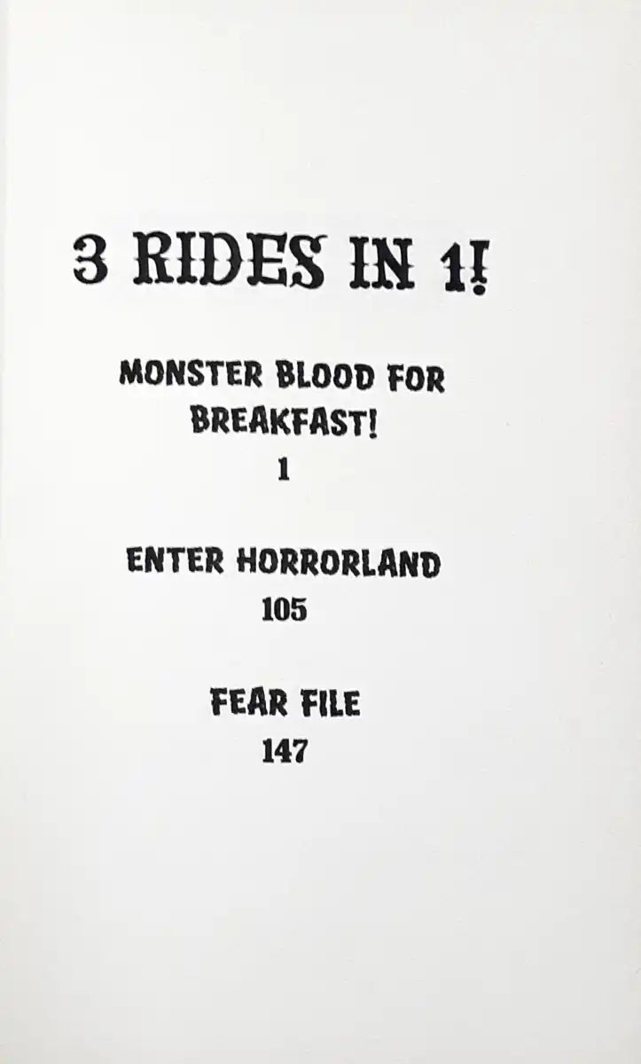 Goosebumps Horrorland Monster Blood For Breakfast (N)