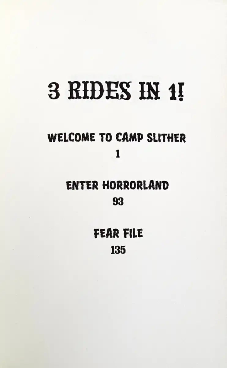 Goosebumps Horrorland #9 : Welcome To Camp Slither (P)