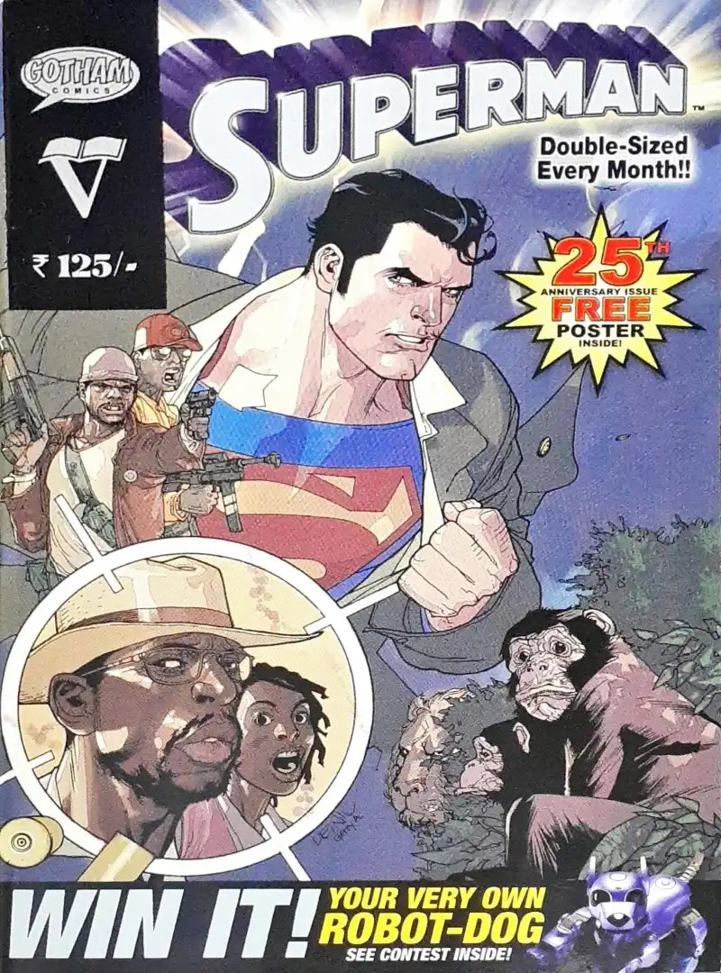 Gotham DC Comics Superman 25 (25th Anniversary Issue Free Poster Inside)