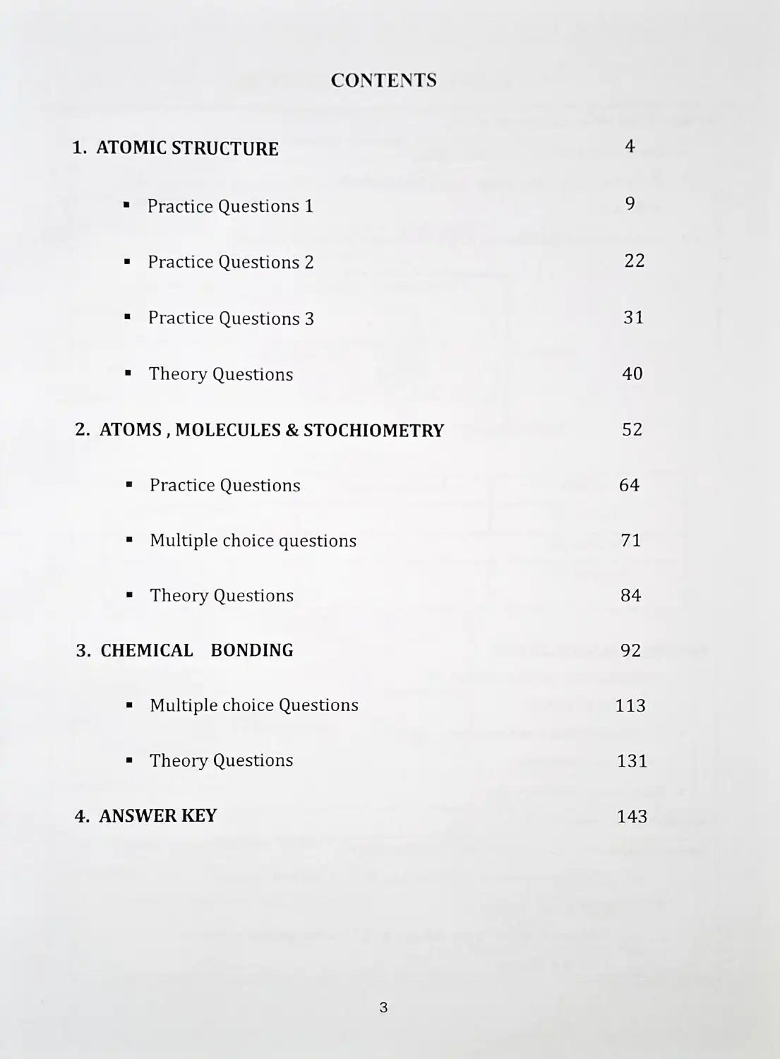 IGCSE AS Level Chemistry Practice Workbook Part One | Grade 11
