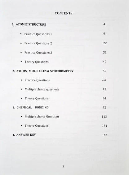 IGCSE AS Level Chemistry Practice Workbook Part One | Grade 11