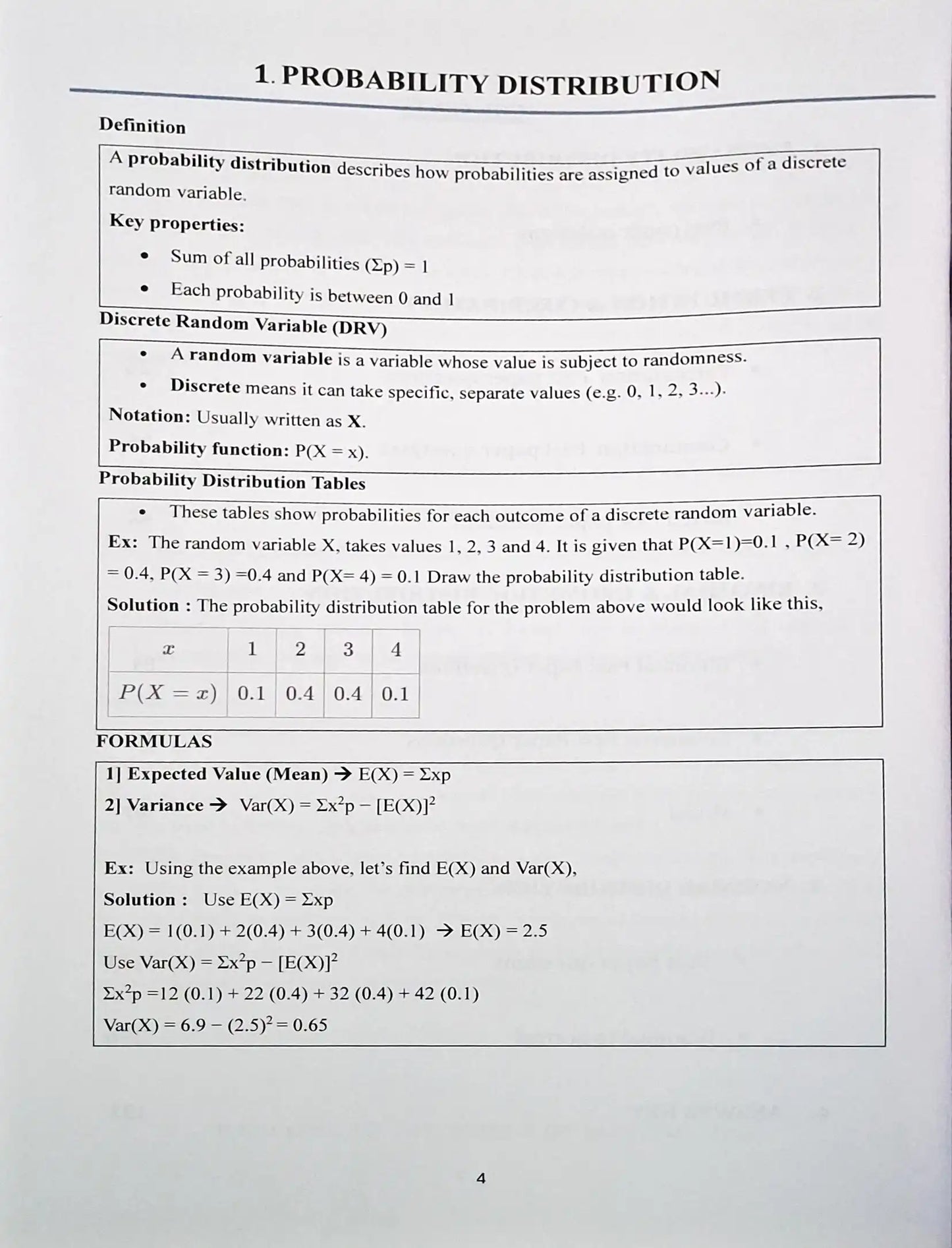 AS Level Statistics and Probability 1 : Practice Workbook Part One | Grade 11