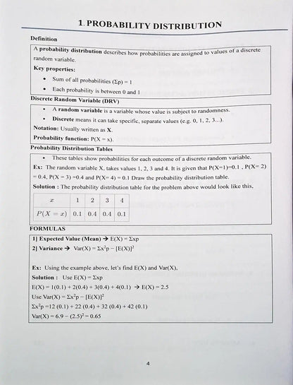 AS Level Statistics and Probability 1 : Practice Workbook Part One | Grade 11