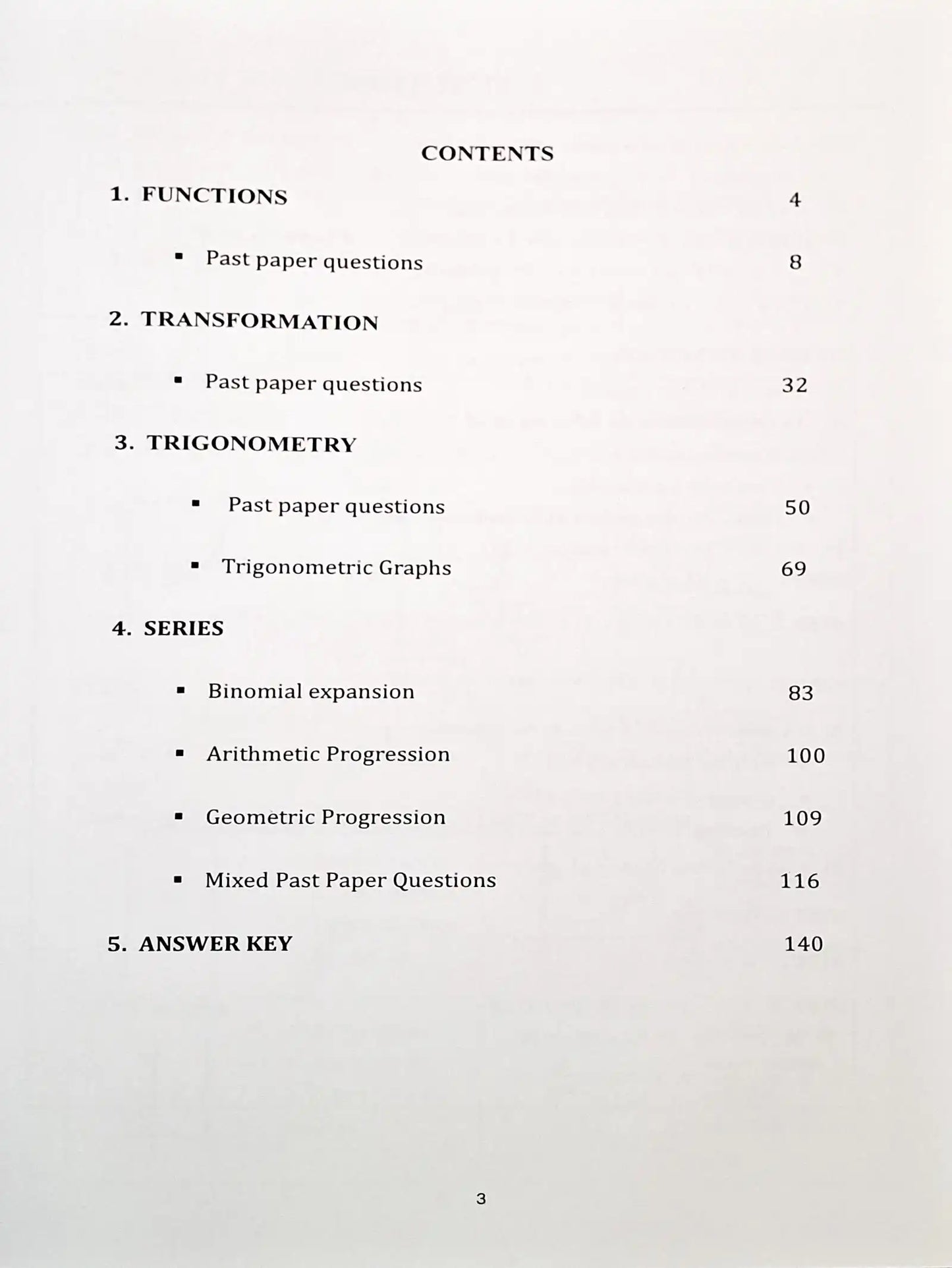 AS Level Pure Mathematics 1 : Practice Workbook Part Two | Grade 11
