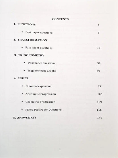 AS Level Pure Mathematics 1 : Practice Workbook Part Two | Grade 11
