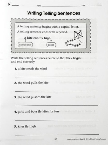 Great Grammar Practice Grade 1