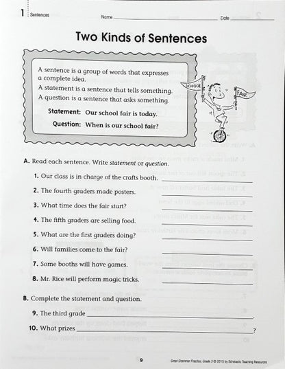 Great Grammar Practice Grade 3