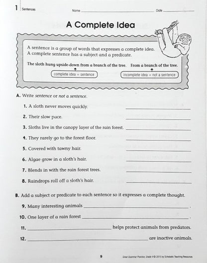 Great Grammar Practice Grade 4