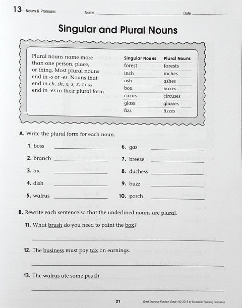 Great Grammar Practice Grade 4