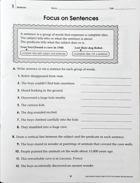 Great Grammar Practice Grade 5