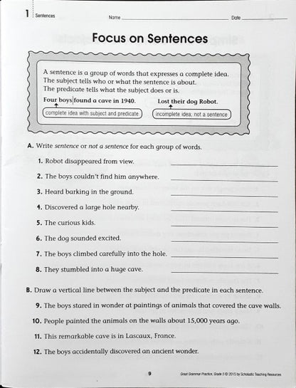 Great Grammar Practice Grade 5