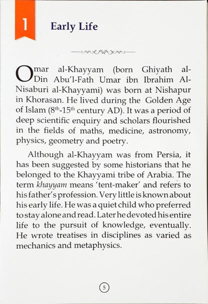 Omar Al Khayyam - Great Muslim Scholars