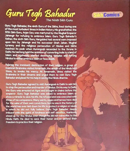 Sikh Comics Guru Tegh Bahadur The Ninth Sikh Guru (N)