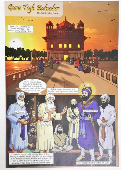 Sikh Comics Guru Tegh Bahadur The Ninth Sikh Guru (N)