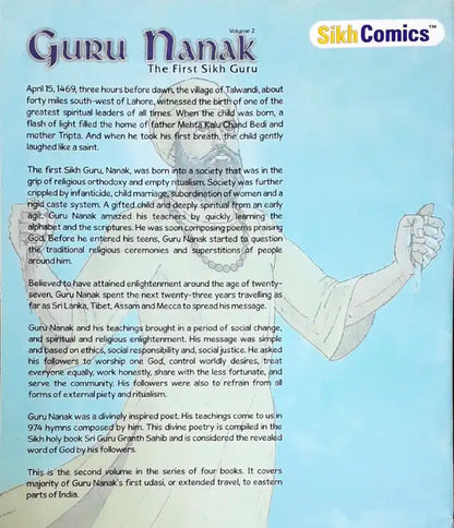 Sikh Comics Guru Nanak The First Sikh Guru Volume 2 (N)