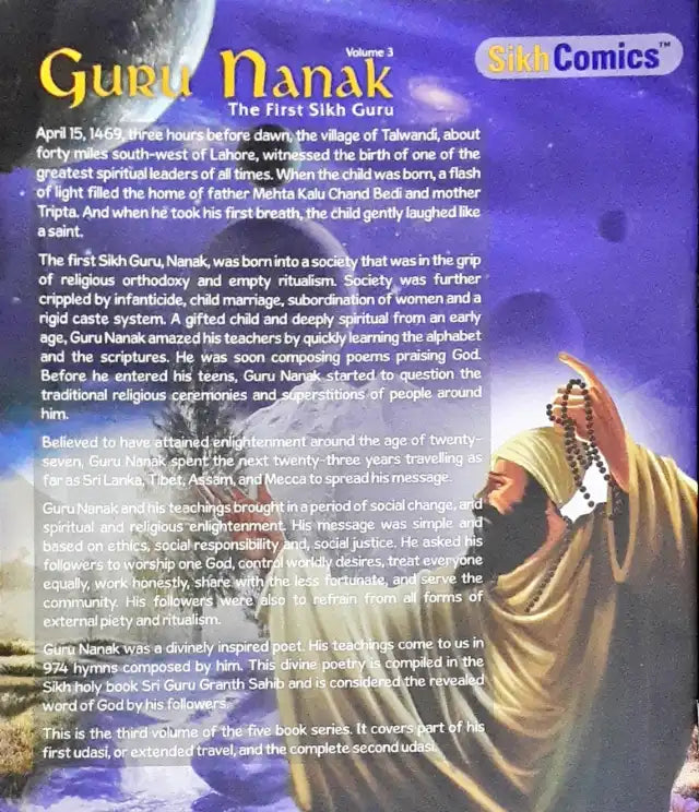 Sikh Comics Guru Nanak The First Sikh Guru Volume 3 (N)