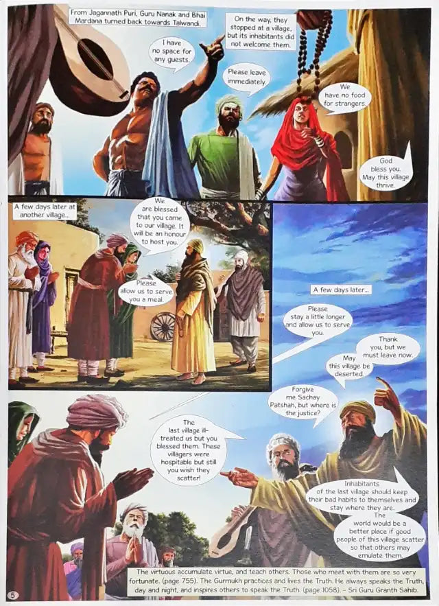 Sikh Comics Guru Nanak The First Sikh Guru Volume 3 (N)