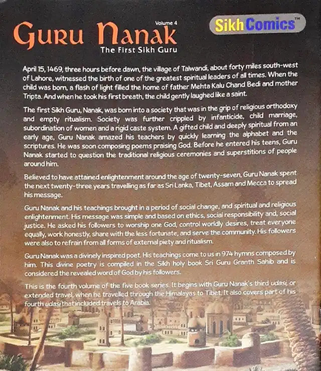 Sikh Comics Guru Nanak The First Sikh Guru Volume 4 (N)