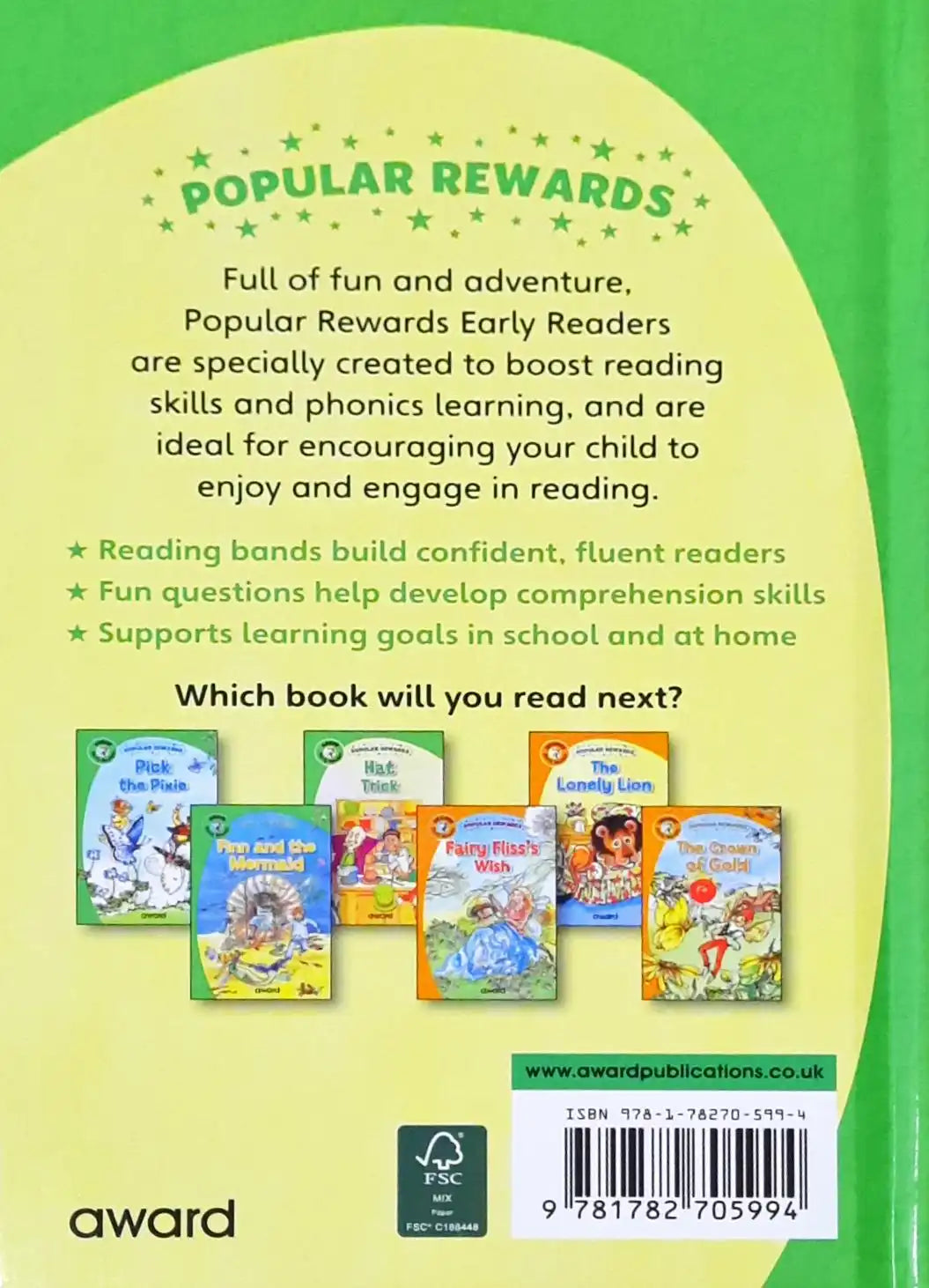 Hat Trick : Popular Rewards - Green Early Reader