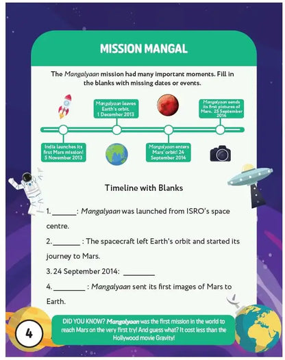 Hello India! Fun India Activity Book : Important Dates And Events