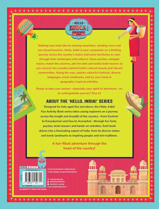 Hello India! Fun India Activity Book : States And Union Territories