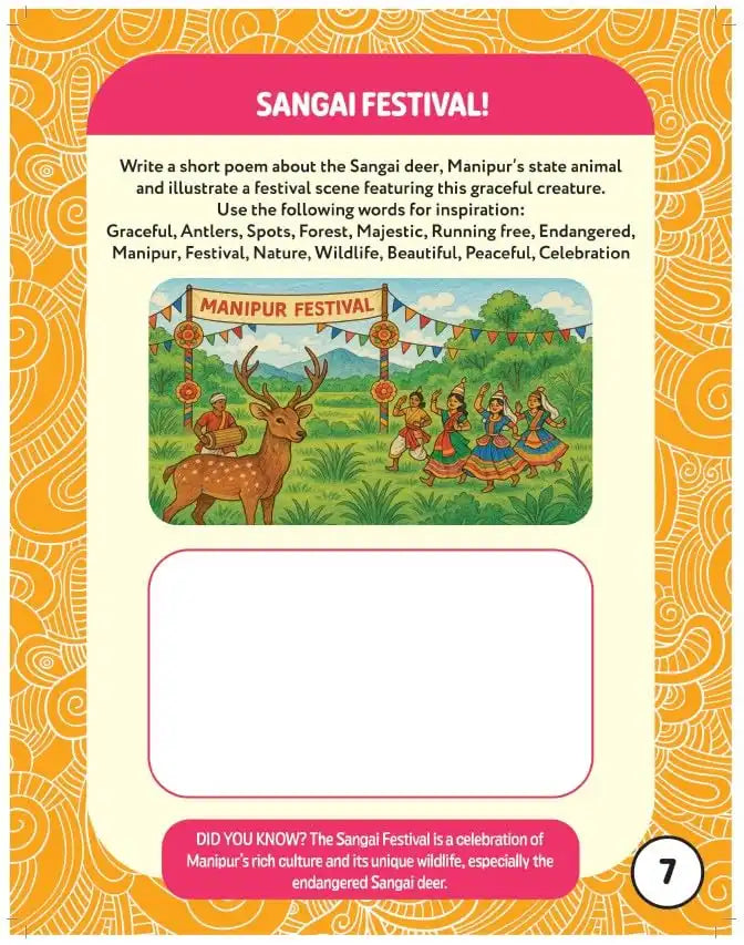 Hello India! Fun India Activity Book : States And Union Territories