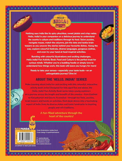 Hello India! Fun India Activity Book : Food And Culture
