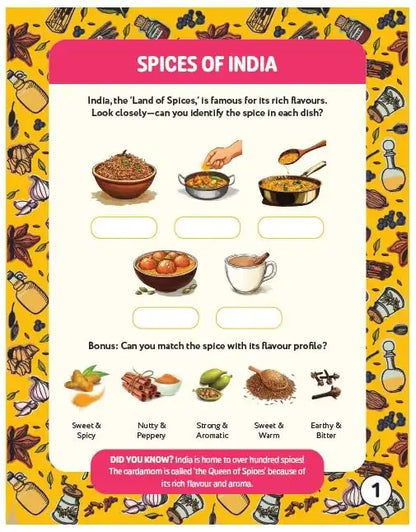 Hello India! Fun India Activity Book : Food And Culture