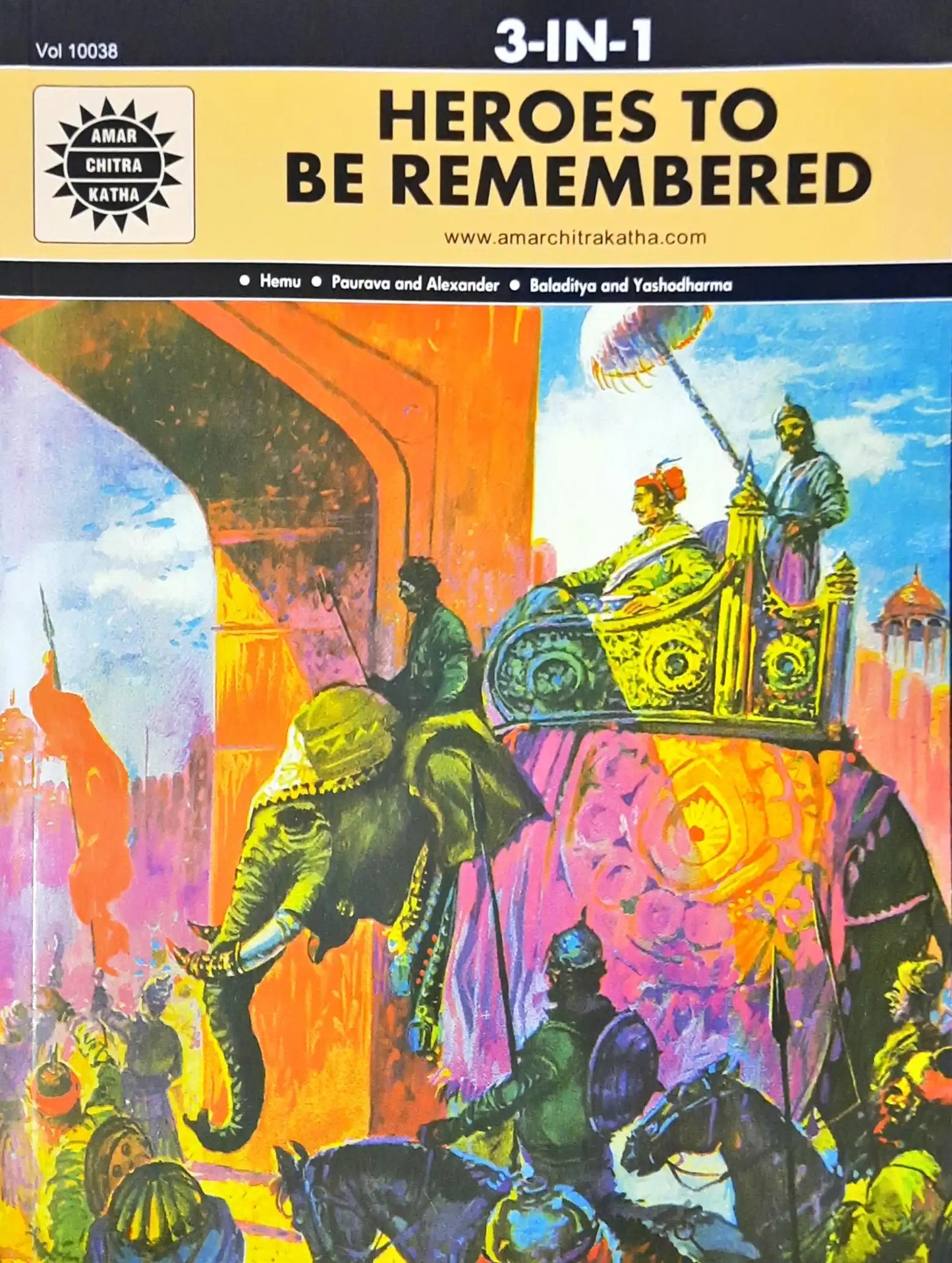 Heroes To Be Remembered 3 in 1 : Amar Chitra Katha Vol. 10038