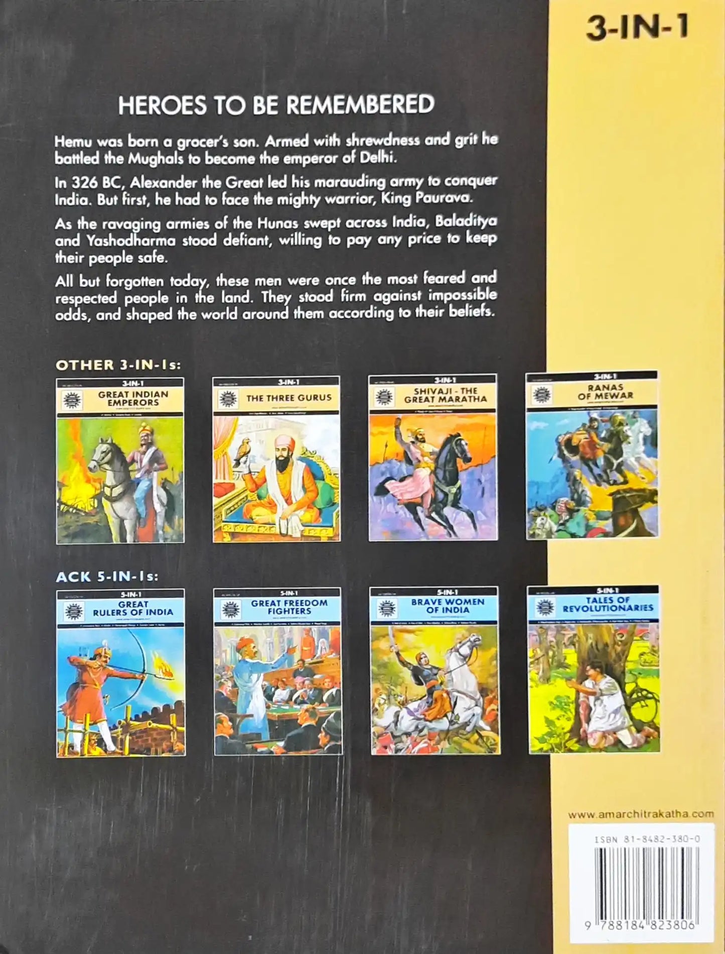 Heroes To Be Remembered 3 in 1 : Amar Chitra Katha Vol. 10038