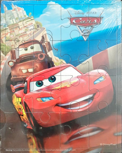 Disney Pixar Cars 16 Pieces Jigsaw Puzzle & High Octane Copy Colouring Book (Fun Puzzle & Book)