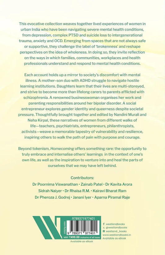 Homecoming : Mental Health Journeys Of Resilience, Healing And Wholeness