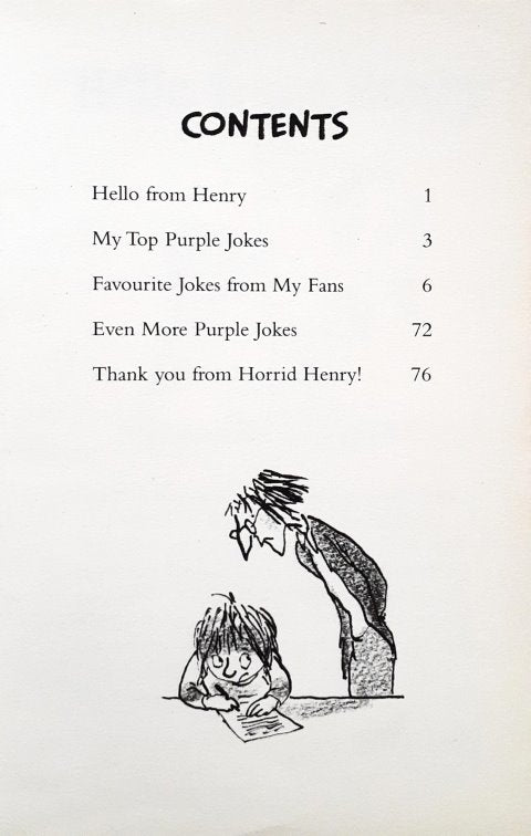 Horrid Henry's Purple Hand Gang Joke Book