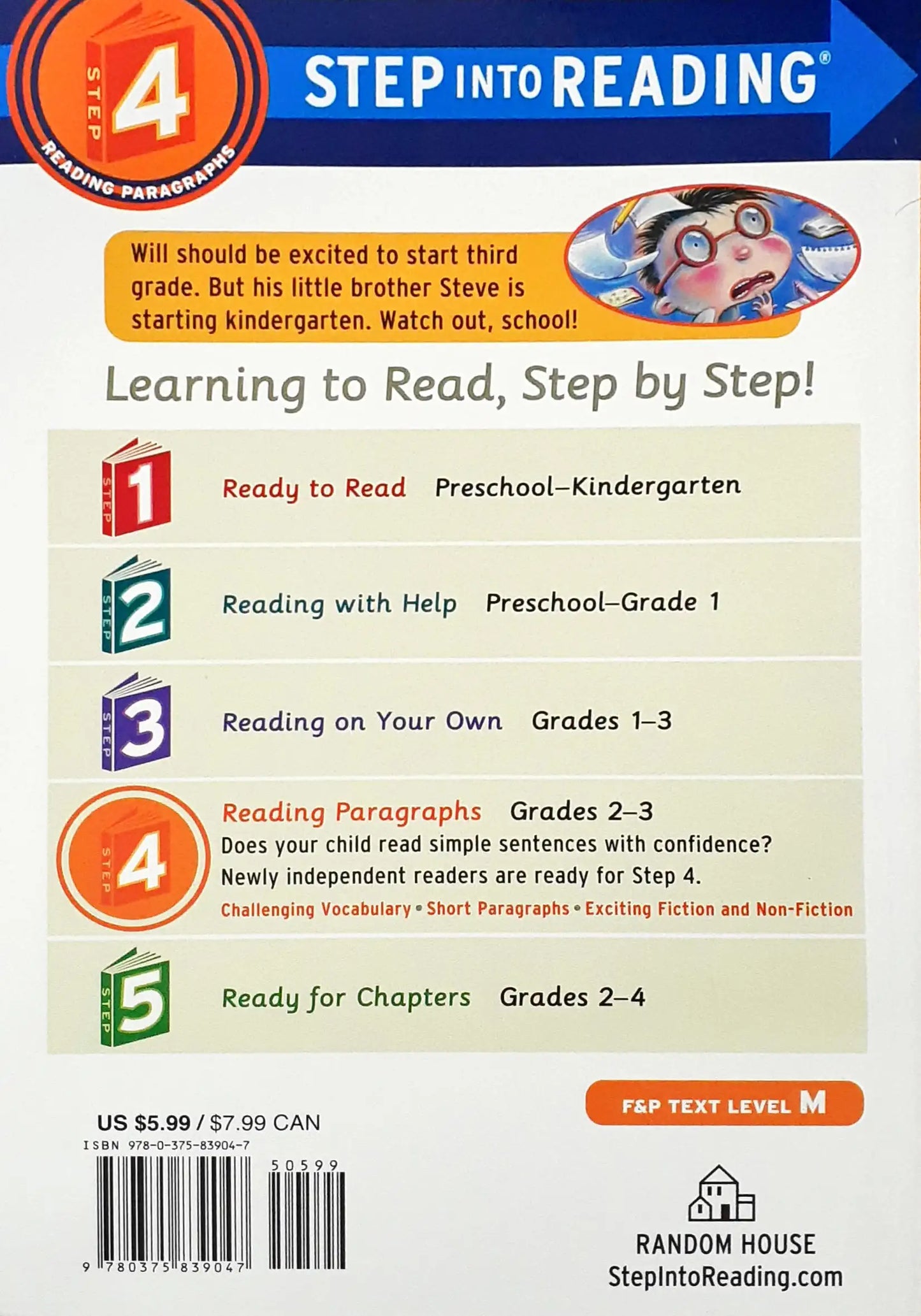 How Not to Start Third Grade : Step Into Reading - Step 4