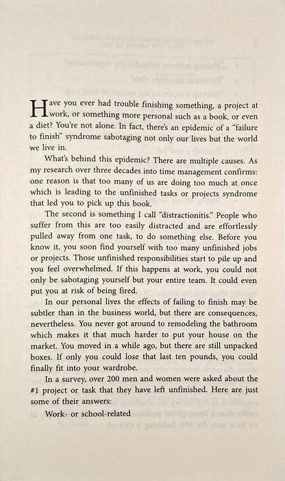 How to Finish Everything You Start