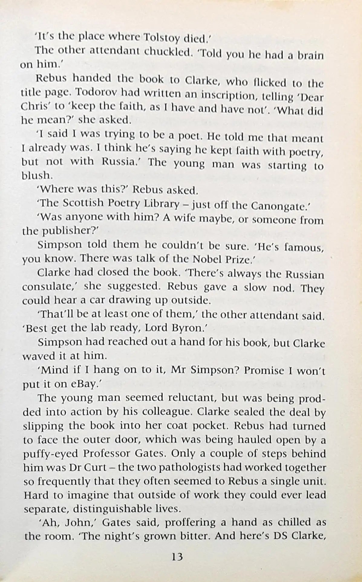 Inspector Rebus #17 : Exit Music (P)