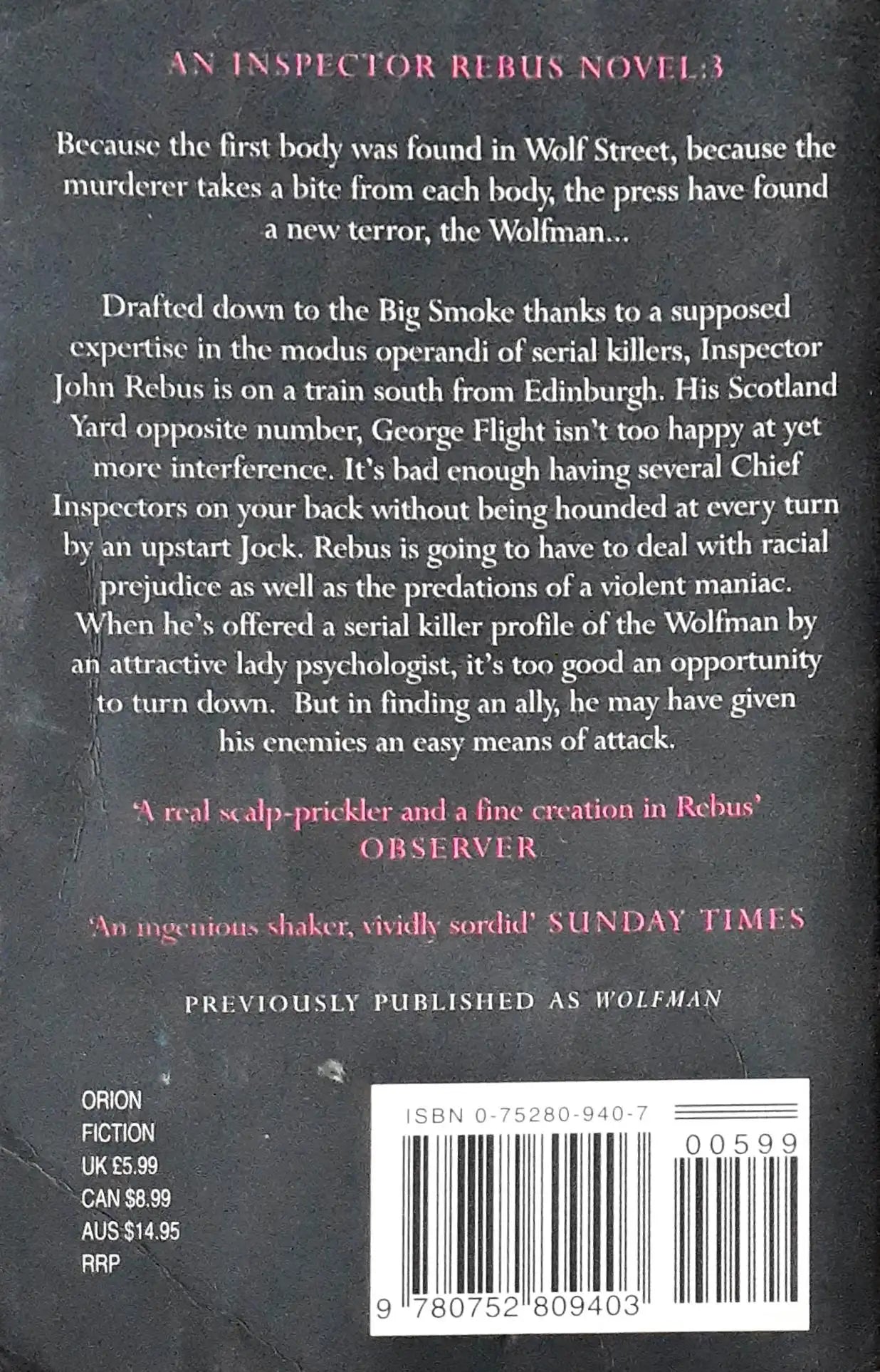 Inspector Rebus #3 : Tooth and Nail (P)