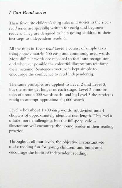 The Wizard Of Oz - I Can Read Level 4