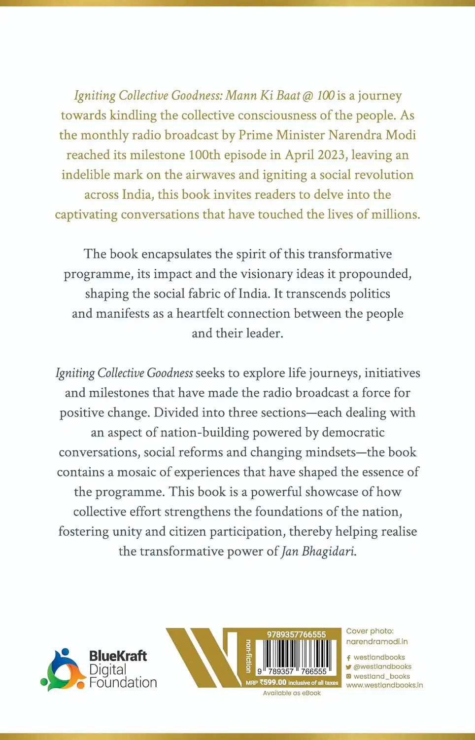 Igniting Collective Goodness : Mann Ki Baat @100 | Hardcover