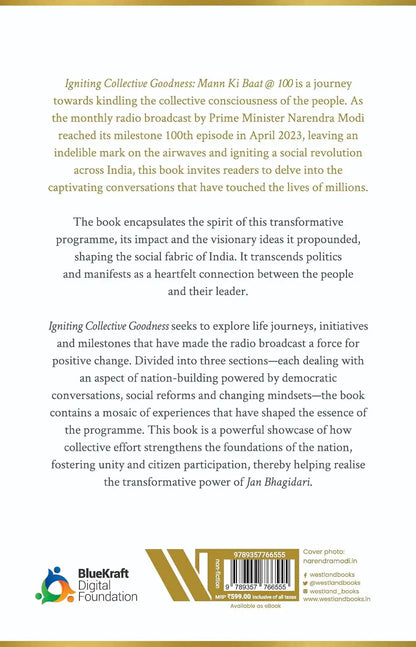 Igniting Collective Goodness : Mann Ki Baat @100 | Hardcover