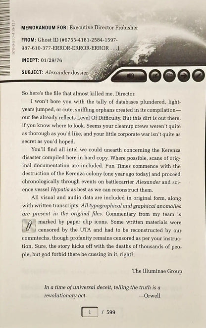 The Illuminae Files #1 : Illuminae