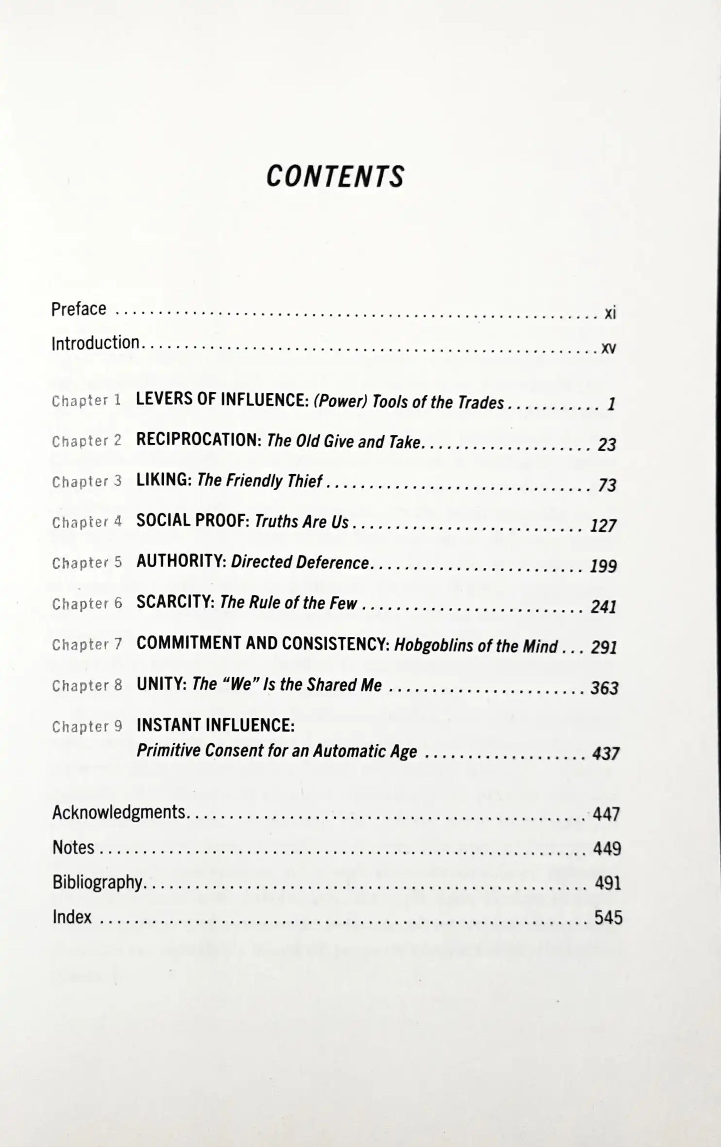 Influence: The Psychology of Persuasion