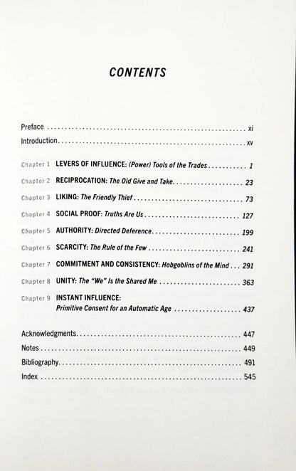 Influence: The Psychology of Persuasion