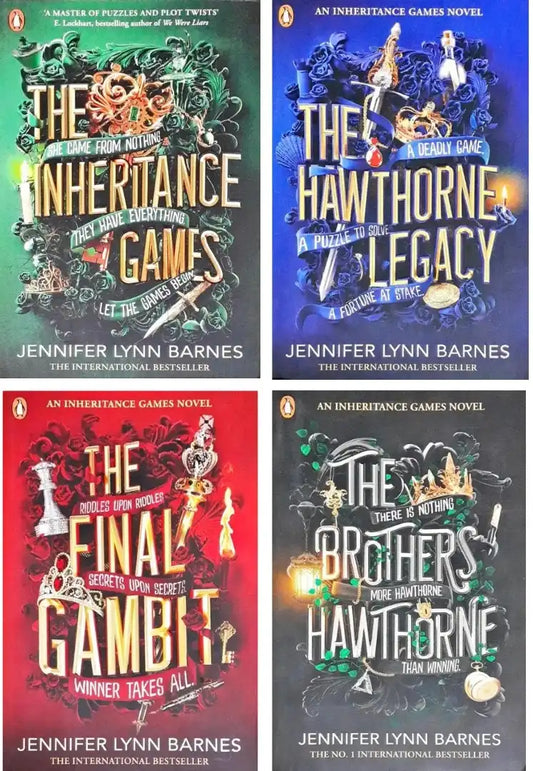 The Inheritance Games Collection : Set of 4 Books -  The Inheritance Games;  The Hawthorne Legacy; The Final Gambit; The Brothers Hawthorne