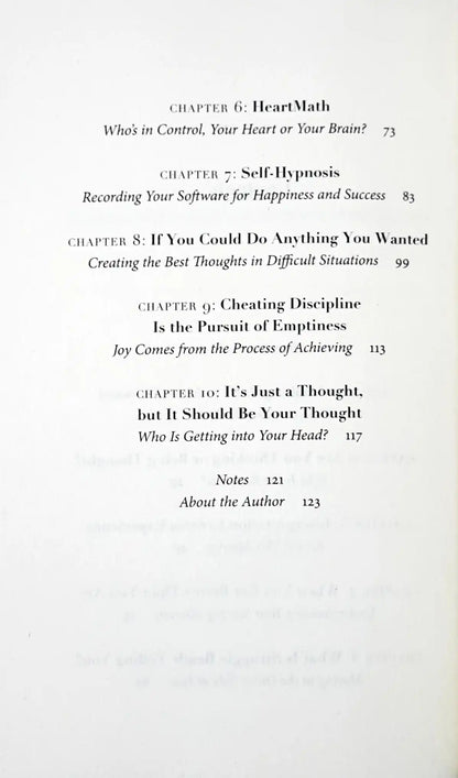 It’s Just a Thought: Emotional Freedom through Deliberate Thinking