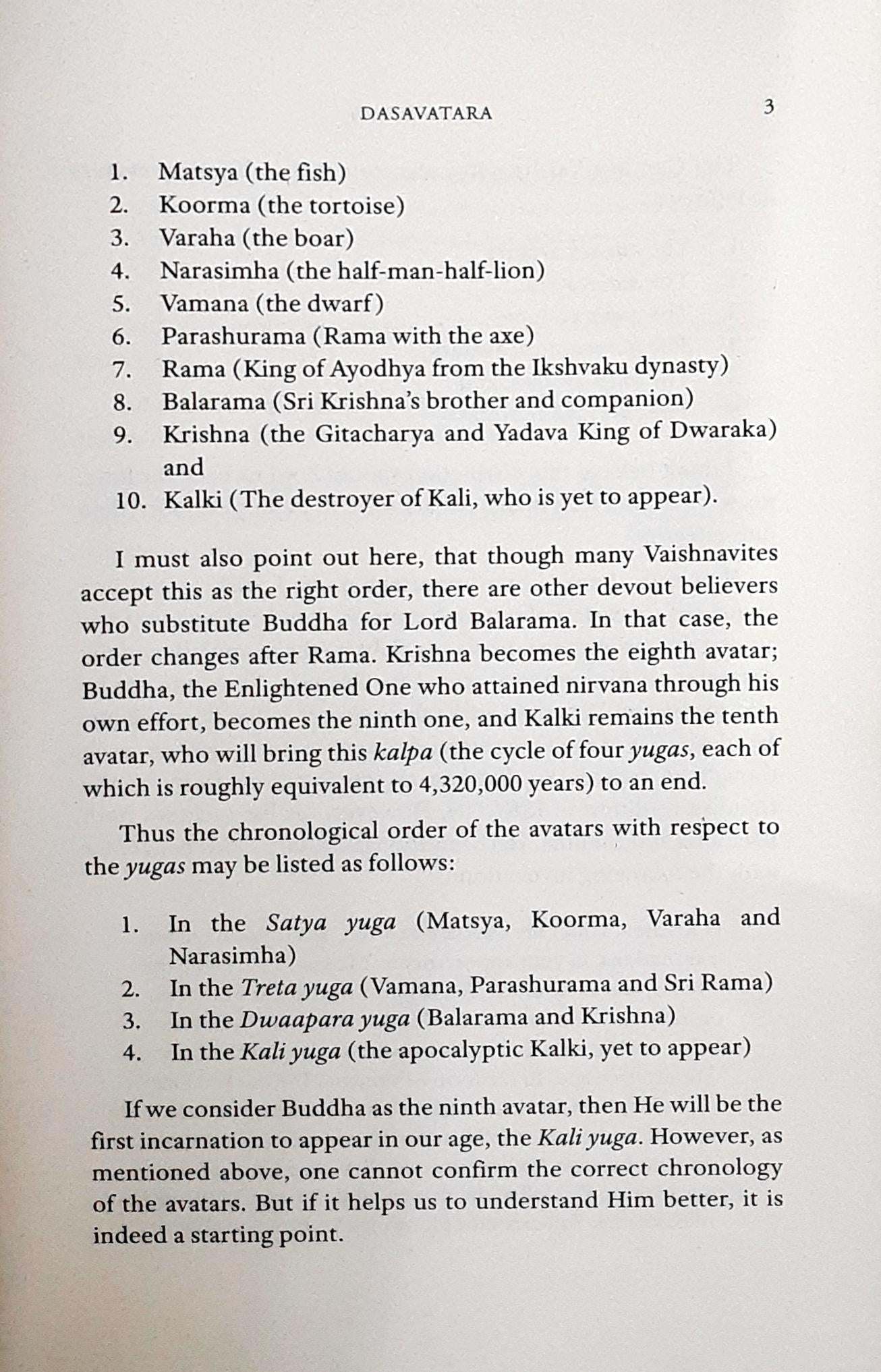 Dasavatara The Ten Incarnations Of Lord Vishnu