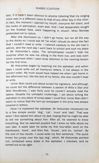 The Clifton Chronicles #1 : Only Time Will Tell (P)