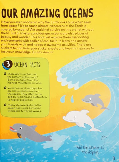Know and Glow Ocean Sticker Activities