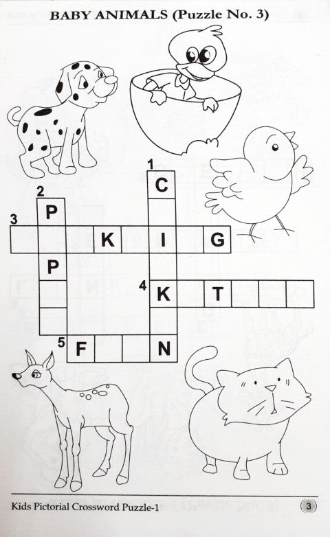Kids Pictorial Crossword Puzzle 1 Books and You Kids Pictorial Crossword Puzzle 1 Books and You