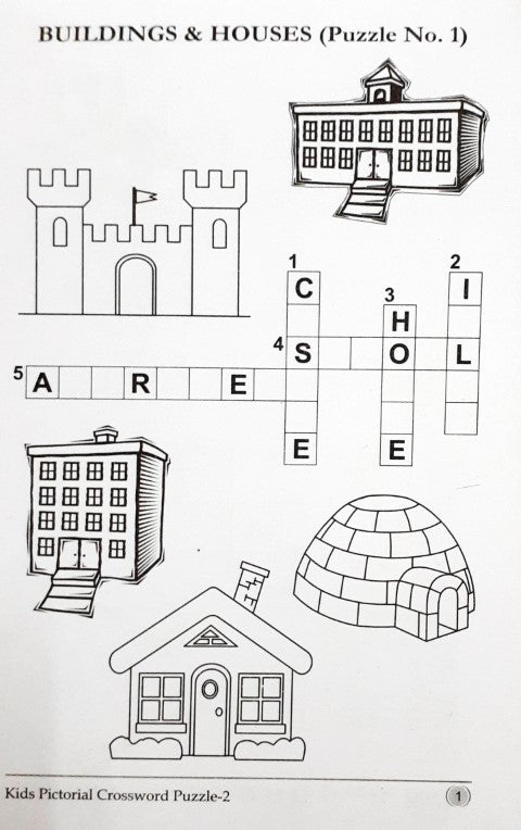 Kids Pictorial Crossword Puzzle 2